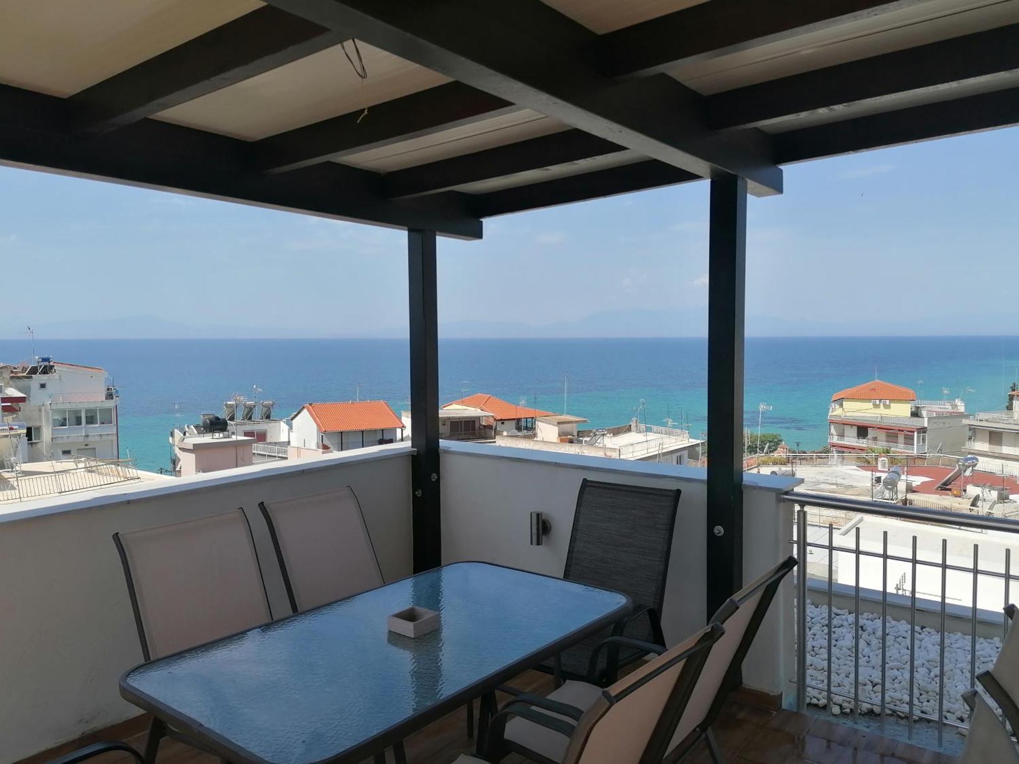 Nea Kallikrateia Crystal Blue Apartments מראה חיצוני תמונה
